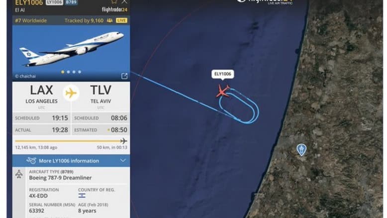 טיסת החזרה של אל על מלוס אנג'לס נקלעה לאזעקה בשמי ישראל