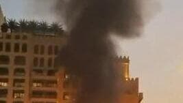 פצועים בדובאי, מלון נפגע מכטב"ם איראני | תיעוד